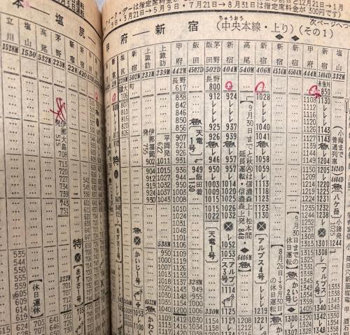 金沢書店 / 交通公社の全国小型時刻表 1973年9月(昭和48年)